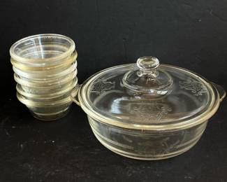183 glasbakeclearglasscasseroledishwith
