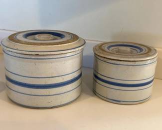 059 pairofantiquebluestripestonewarecr