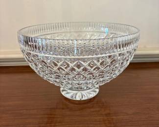 293 waterfordcrystalcutglassfootedservi