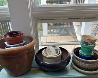 744 assortedceramicandterracottaplanters
