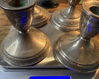 825 sterlingweightedcandlesticks