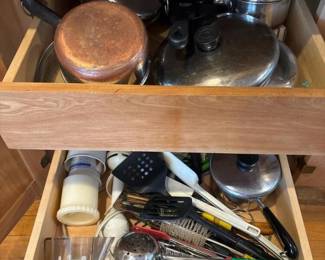 868 cookwareandutensilscabinetlot