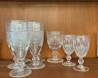 297 eightassortedwaterfordcrystalstemmed