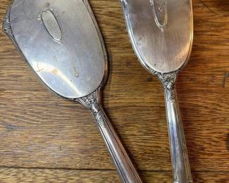 824 sterlingsilvervanitybrushandmirror