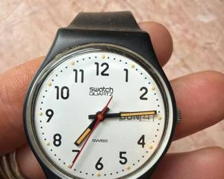 842 swatchquartzdaydatewristwatchswiss