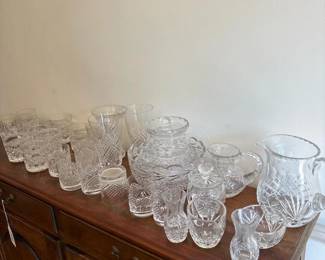 609 galwaycrystalandassortedcutglasswar