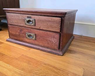 371 vintagetwodrawerwoodenfilecabinetw
