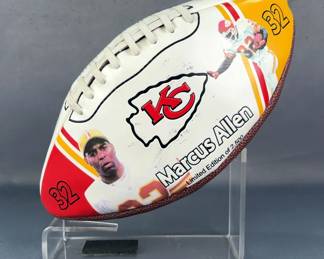 Limited Edition KC Chiefs Marcus Allen (HOF) Autographed Stat Football /2500