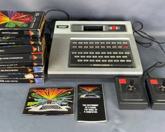 Vintage Magnavox Odyssey 2 Gaming System (1968), Including Controllers Qty 2, And Games