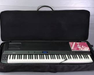 Yamaha Electronic Piano, Model P-200, Includes Stand, Soft Carry Case, Pedal And Manual
