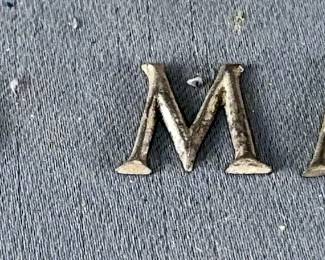 Metal Letters And Numbers In Organizer Drawers, Qty 2 Drawers, And Achilles Revolving Stamp Holder