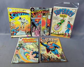 Comic Books, DC Superman #286, Whitman Superman #329, Whitman Wonder Woman #264, And DC Superboy #121 And #168