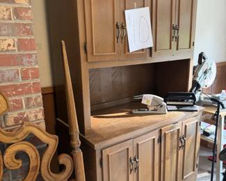 $10! solid wood cabinet (4'x7'x2') large & heavy