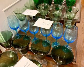 $8 set, starting price - Vintage goblets