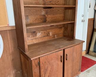 $10! solid wood cabinet (44"w 66"tall 22" deep) 2 pieces