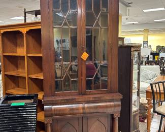 Edwardian Gothic Corner Cabinet