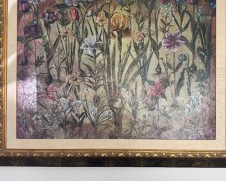 Framed floral art