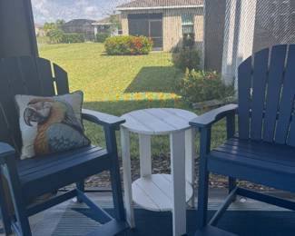 Adirondack chair and table set