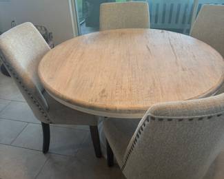 Dining table and chairs