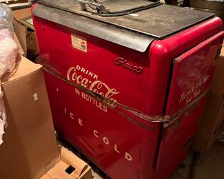 We have a few surprises in basement cool old Coca Cola cooler and we have just begun 