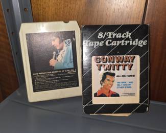 Conway Twitty – All No. 1 Hits! (His Own…and No. 1 Hits of Other Stars) 8-track tape cartridge packaged in its original cardboard slipcase
