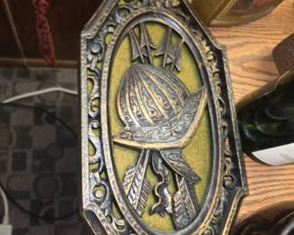 1968 or 1970s Homco (Home Interiors) Spanish Conquistador/Gladiator wall plaque (