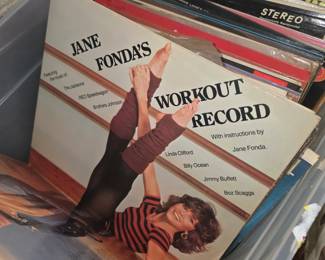 Jane Fonda’s Workout Record (1981), a vintage 2-LP gatefold exercise and compilation vinyl album released on Columbia Records.