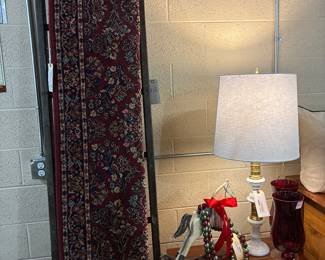 Karastan "Red Sarouk" Wool Runner 12 ft - prof. cleaned!