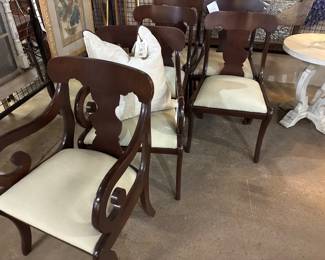 Craftique - 6 chair set - w/2 Arm Chairs