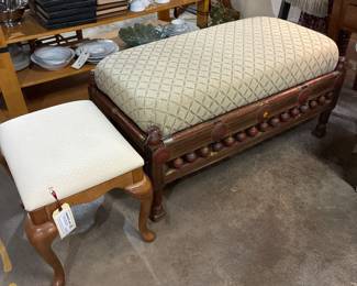 SE Asia Antique coffee table/bench or Ethan Allen Foot stool