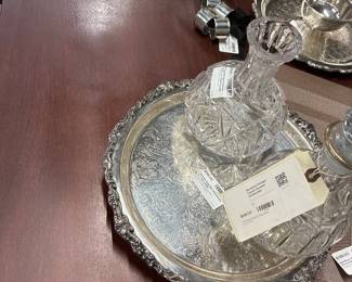 Assorted Silverplate trays
