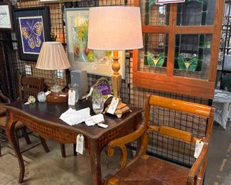 french leather top table, desk, bedside or...