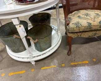 NEW French Country pails - great for plants, blankets, stuff...