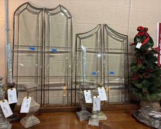 Leaded glass panels -NO damage 2 sets