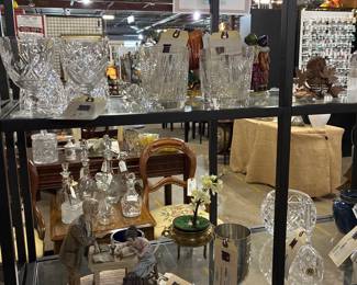 Vintage hand cut crystel stems...
