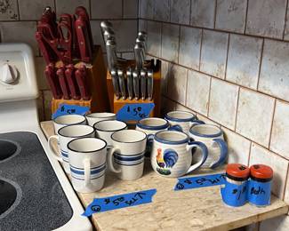 Knife sets and coffee sets