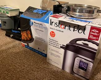 Air Fryer and Insta Pot in boxes