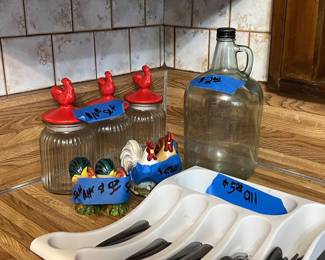 Canisters and silverware