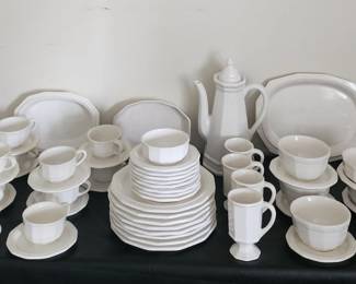 Large White stoneware collection