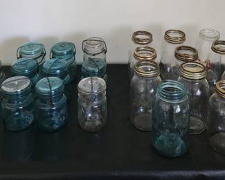 vintage canning jars