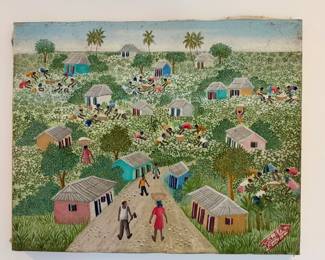 Haitian Art, signed Michaelle Obin