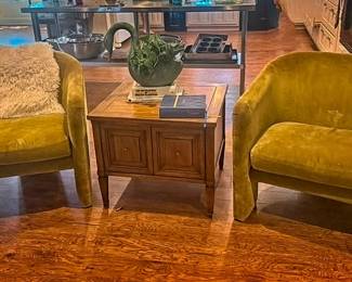 Occasional Chairs; Side Table