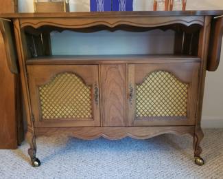 Vintage French Provincial bar cart