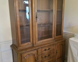 French Provincial china cabinet