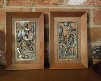 Brass reliefs