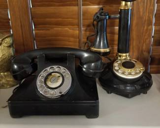 Vintage telephones
