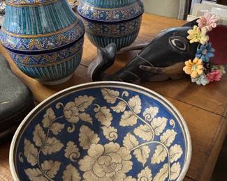 JF Jaipur Blue Pottery Bowl