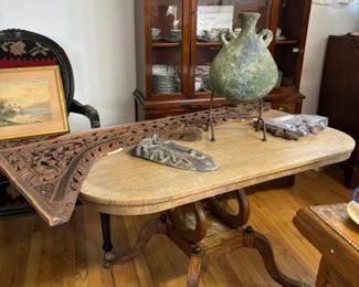 Ethnographic and Antique Biedermeier Table