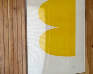 Ellsworth Kelly Jaune Original Signed