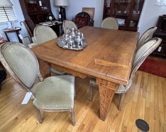 LS24 6 Upholstered Dining Chairs all